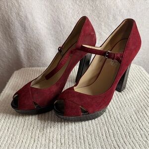 Size 10 Michael Kors suede-heel!!  In perfect condition!